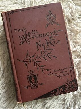 The Waverley Novels Kenilworth Edition - Decorative Maroon Hardcover, 1880